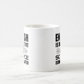 Englisch ist wichtig, aber Wissenschaft ist wichti Kaffeetasse (Mittel)