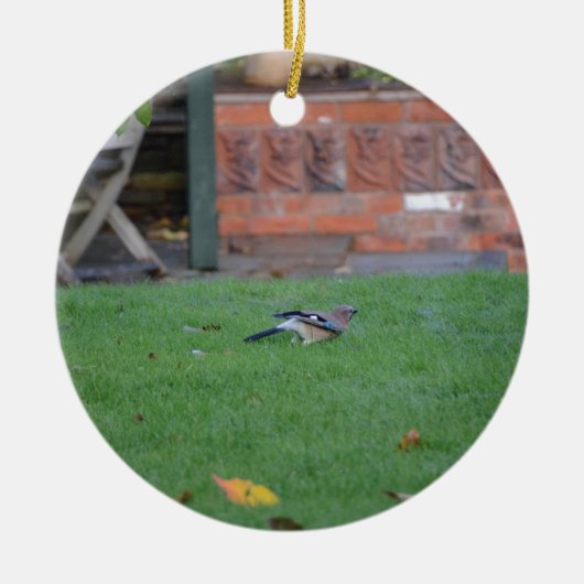 Englisch Jay Keramikornament (Vorne)