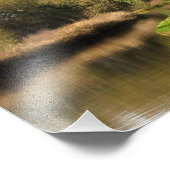 Englisch Landscape Canal Narrowboat Pond Wasser Fotodruck (Ecke)