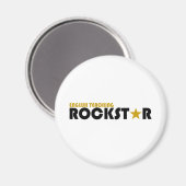 Englisch lehren Rockstar Magnet (Vorderseite/Rückseite)