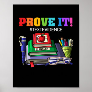 ENGLISCH-LEHRER beweisen, dass es Textnachweise gi Poster