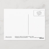 Englisch Longhorn Cattle Cow Postcard Postkarte (Rückseite)