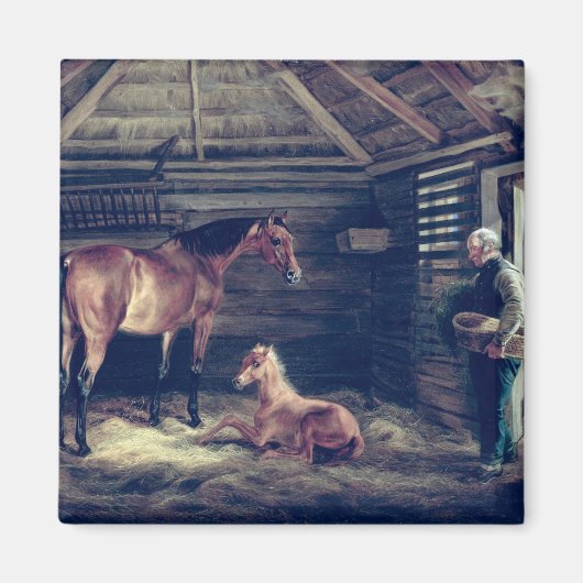 Englisch Mare with their Foals, 1833 Magnet (Vorne)