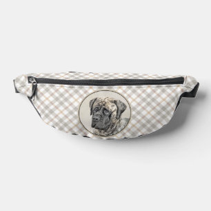 Englisch Mastiff-Malerei Brindle Original-Hunde-Ku Bauchtasche