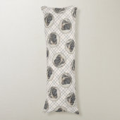 Englisch Mastiff Malerei Brindle Original Hunde Ku Seitenschläferkissen (Vorderseite Vertikal)