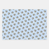 Englisch Mastiff Malerei Fawn Original Haustier Hu Geschenkpapier Set (Vorderseite)