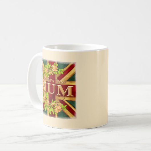 Englisch Mum Kaffeetasse (Vorderseite Links)