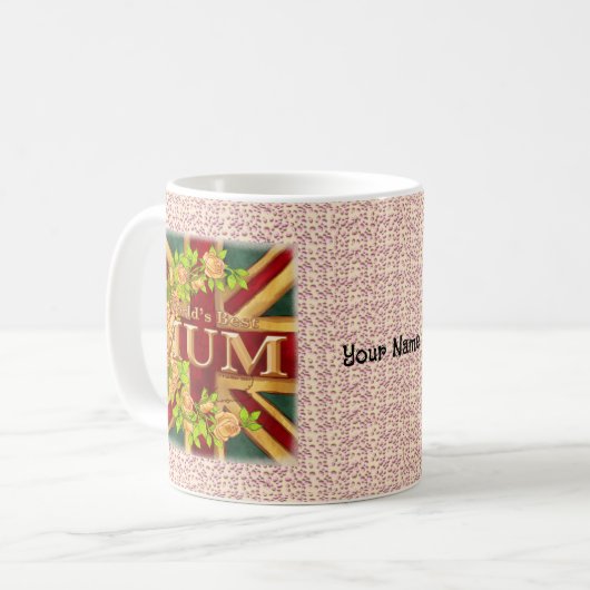 Englisch Mum Tasse (Vorderseite Links)