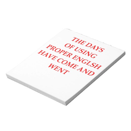 ENGLISCH NOTIZBLOCK (Rotiert)