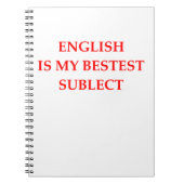 ENGLISCH NOTIZBLOCK (Vorderseite)