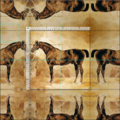 ENGLISCH-PFERD IN STABIL STOFF (Kachel)