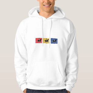 Englisch Pferd und Reiter Hoodie