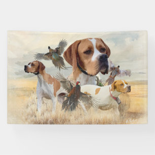 Englisch Pointer Fasanenjagd Banner