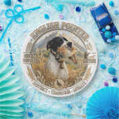 Englisch Pointer Jagd ,Chukar Rebhuhn Pappteller (Party)