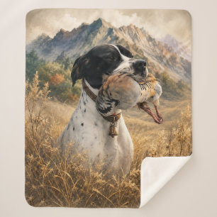 Englisch Pointer Jagd ,Chukar Rebhuhn Sherpadecke