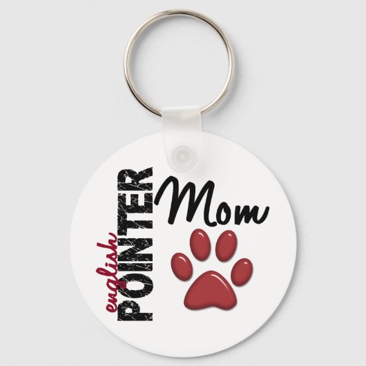 Englisch Pointer Mama 2 Schlüsselanhänger (Vorderseite)