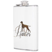 Englisch Pointer Mattiert Glass Coffee Tasse Flachmann (Links)