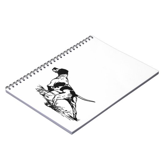 Englisch Pointer Notebook Notizblock (Linke Seite)