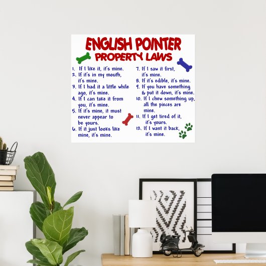 ENGLISCH POINTER PL2 POSTER (Heimbüro)