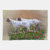 Englisch Pointer Tapestry Poster Triptych Acrylic  Geschirrtuch (Horizontal)
