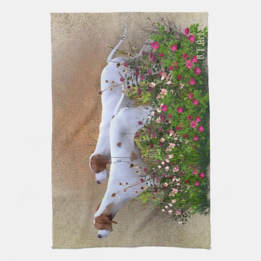 Englisch Pointer Tapestry Poster Triptych Acrylic Geschirrtuch (Vertikal)