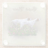 Englisch Pointer Tapestry Poster Triptych Acrylic Glasuntersetzer (Rückseite)