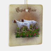 Englisch Pointer Tapestry Poster Triptych Acrylic  Keramikornament (Rechts)