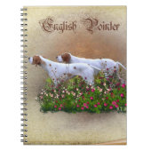 Englisch Pointer Tapestry Poster Triptych Acrylic Notizblock (Vorderseite)