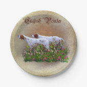 Englisch Pointer Tapestry Poster Triptych Acrylic  Pappteller (Vorderseite)