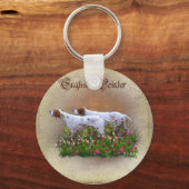 Englisch Pointer Tapestry Poster Triptych Acrylic Schlüsselanhänger (Vorderseite)