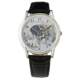 Englisch Pointer , Woodcock Jägersaison , Kunst Armbanduhr
