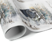 Englisch Pointer , Woodcock Jägersaison , Kunst Geschenkpapier (Rolleneckpunkt)