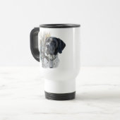Englisch Pointer , Woodcock Jägersaison , Kunst Reisebecher (Vorderseite Links)
