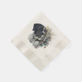 Englisch Pointer , Woodcock Jägersaison , Kunst Serviette (Ecke)