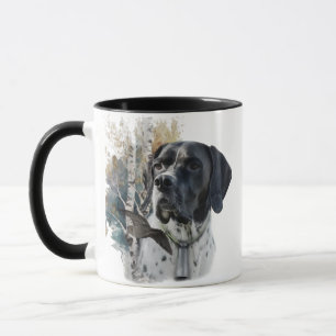 Englisch Pointer , Woodcock Jägersaison , Kunst Tasse