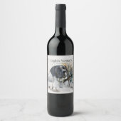 Englisch Pointer , Woodcock Jägersaison , Kunst Weinetikett (Vorderseite)