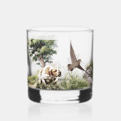 Englisch Pointer , Woodcock Jägersaison , Kunst Whiskyglas (Vorderseite)