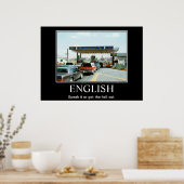ENGLISCH POSTER (Küche)