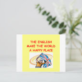 Englisch Postkarte (Stehend Vorderseite)