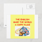 Englisch Postkarte (Vorne/Hinten)