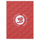 Englisch Red LIEBE Flag Personalisiert Tischdecke (Vorderseite)