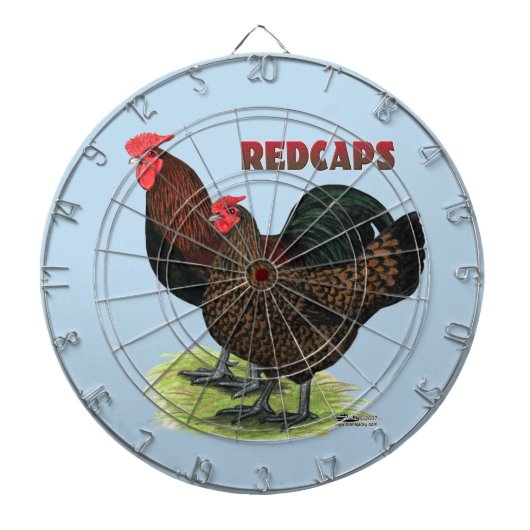 Englisch Redcaps Dartscheibe (vorne)