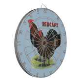 Englisch Redcaps Dartscheibe (Vorderseite Links)
