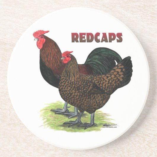 Englisch Redcaps Getränkeuntersetzer (Vorne)