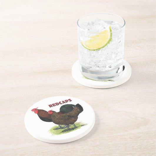 Englisch Redcaps Getränkeuntersetzer (Seite)