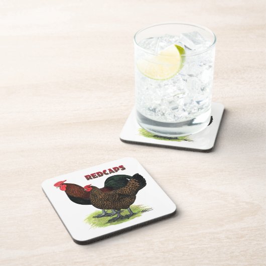 Englisch Redcaps Getränkeuntersetzer (Rechte Seite)