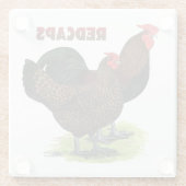 Englisch Redcaps Glasuntersetzer (Rückseite)