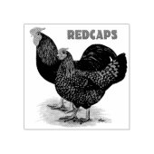 Englisch Redcaps Gummistempel (Prägung)