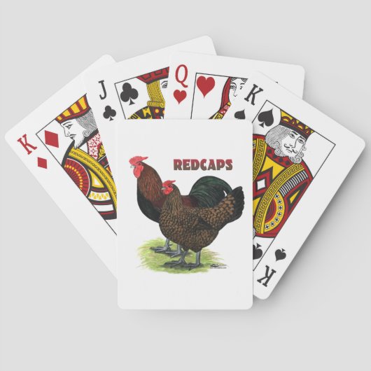 Englisch Redcaps Spielkarten (Rückseite)