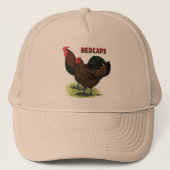 Englisch Redcaps Truckerkappe (Vorderseite)